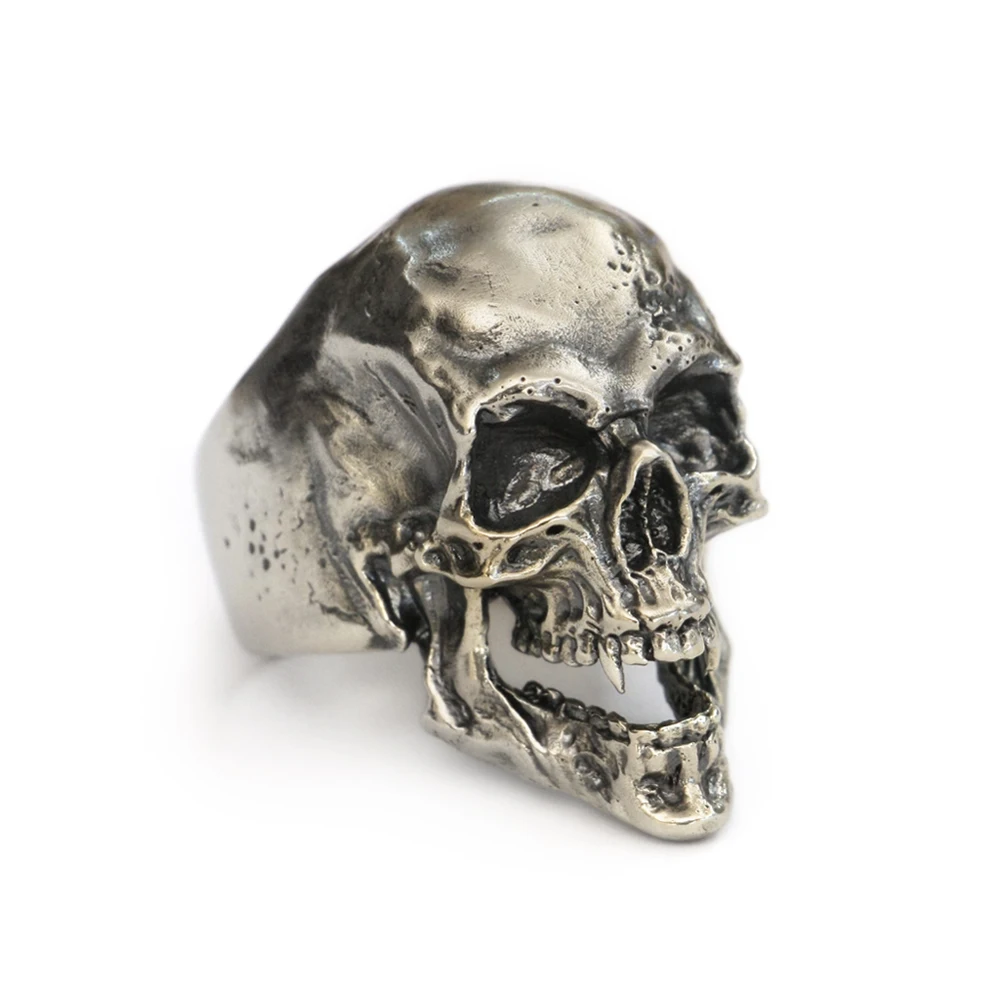 Cupronickel Sharp Teeth Skull Ring CP209 US Size 7~15