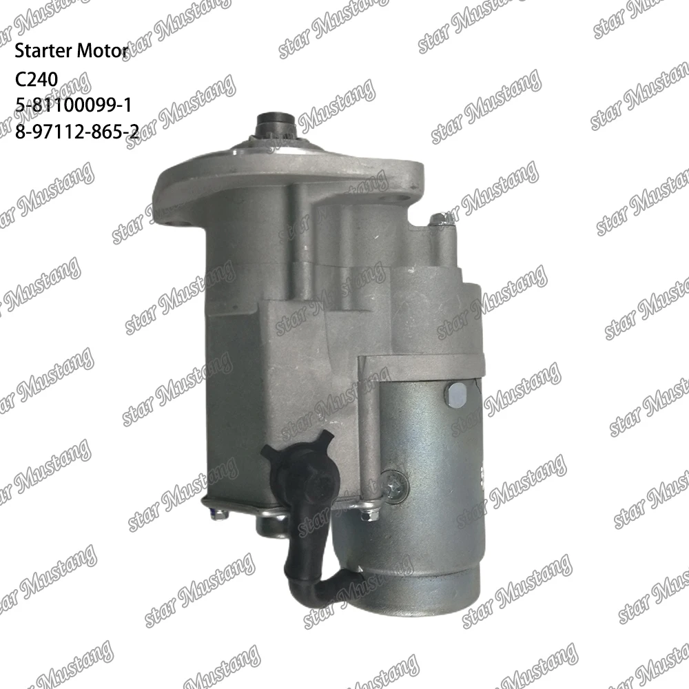 C240 Starter Motor 9T 12V 5-81100099-1 8-97112-865-2 8-97042997-0 228000-1893 Suitable For Isuzu Engines Parts