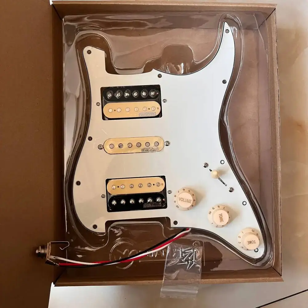 HSH Prewired Loaded ST Pickguard Set  Alnico 5 Humbucker Pickups Multi Switch Harnesses,For ST Guitar