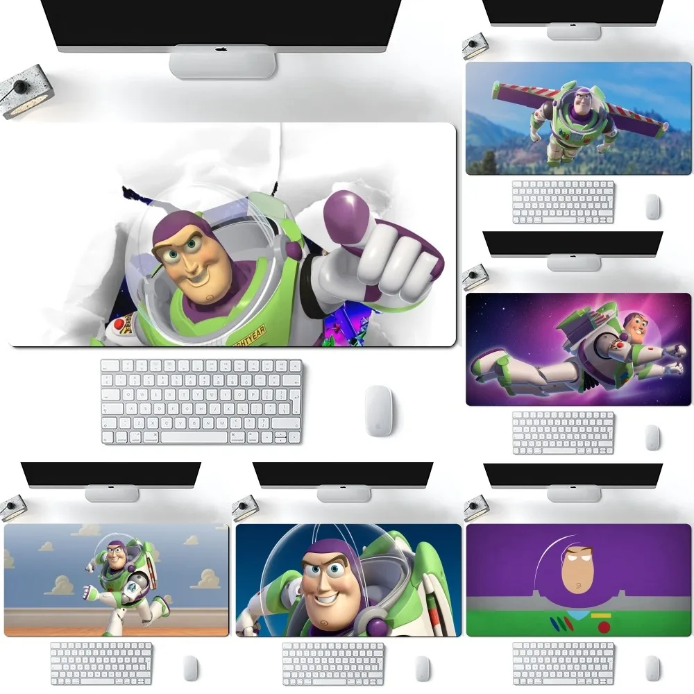 Cartoon Cute B-Buzz L-Lightyear Cool Mousepad Computer Laptop Gamer Pad PC Gaming Accessories Desk Mats