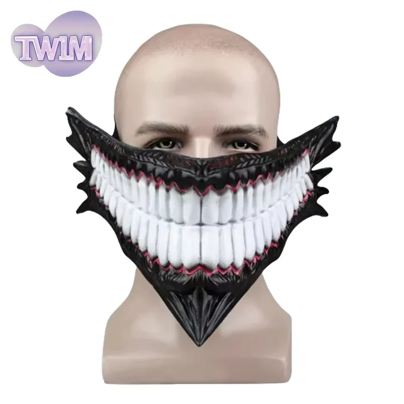 2025Hot Anime Dandadan Cosplay Ken Takakura Okarun Maskerade Teufel PVC Maske Halloween Monster Prop Zubehör Weihnachten Cos