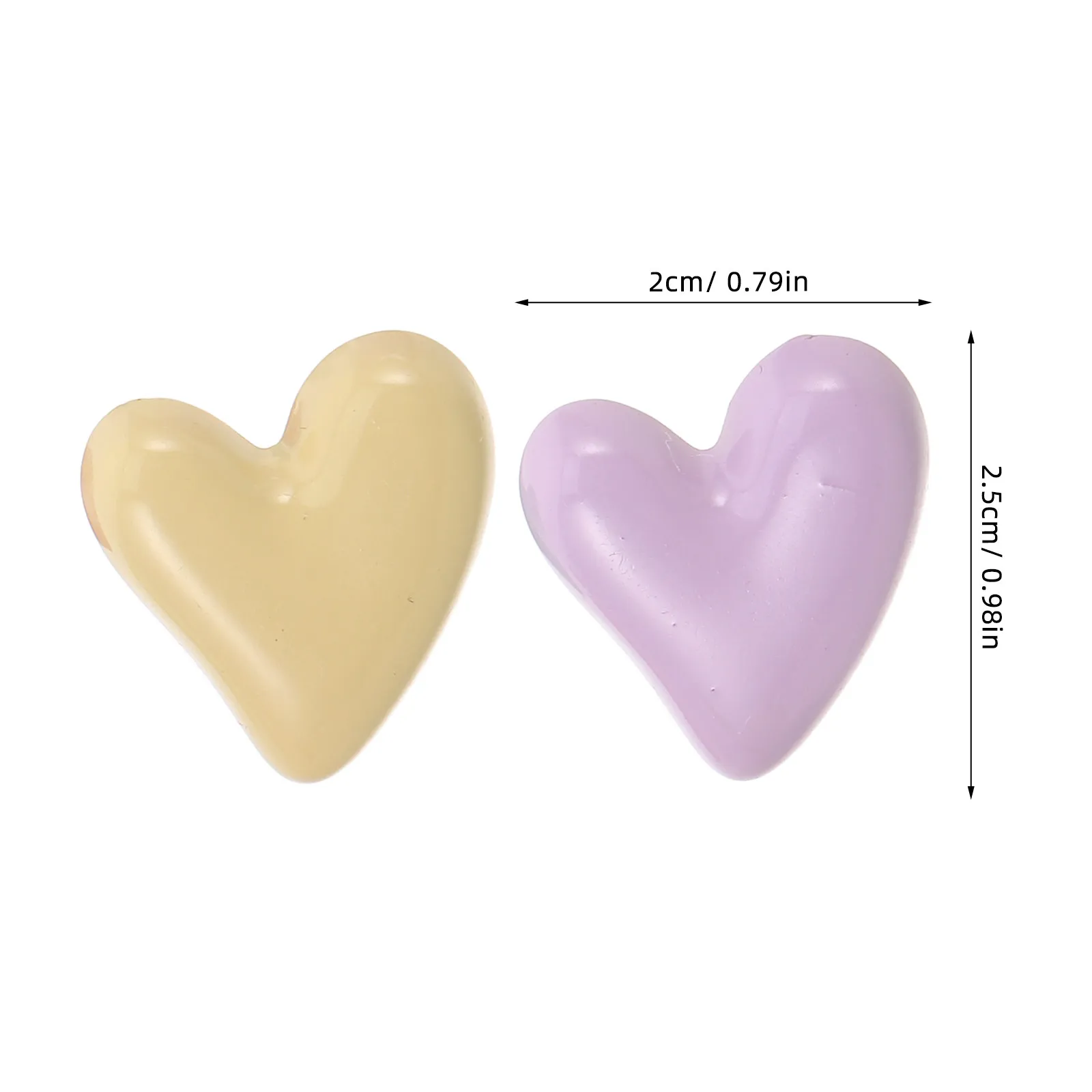 58Pcs Fun Cute Thumb Tacks Heart Design Decorative Push Pins for Travel Map Wedding Party Home Office Wall Decor Craft Use