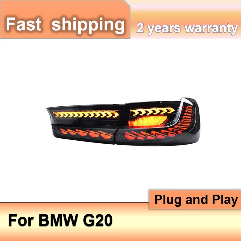 تصفيف السيارة لسيارات BMW G20 الذيل ضوء 2019 2020 G20 الضوء الخلفي BMW G20 أضواء خلفية G28 3 سلسلة الخلفية DRL الضباب الفرامل بدوره إشارة ريفير #4