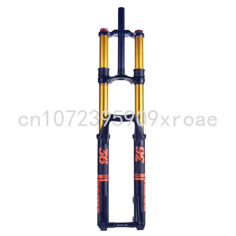 Mountainous bicycle front fork 110mm * 20mm pneumatic shock absorber