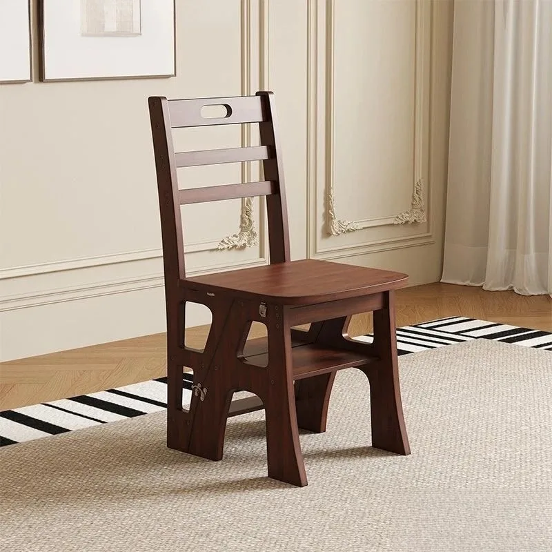 Household heightening foldable ladder stool dual-purpose chair climbing multi-functional herringbone folding stool