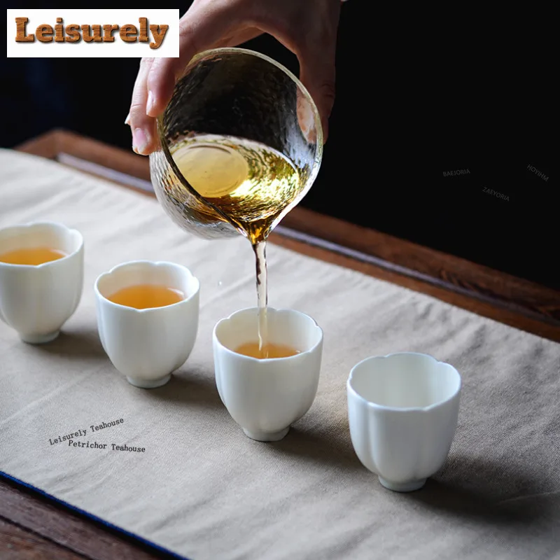 HOYIHM 250ml Hammer Pattern Glass Tea Pitcher Pour Tea Sharing Pot Cha Hai Dispenser Justice Cup Fair Mug Tea Ceremony Supplies