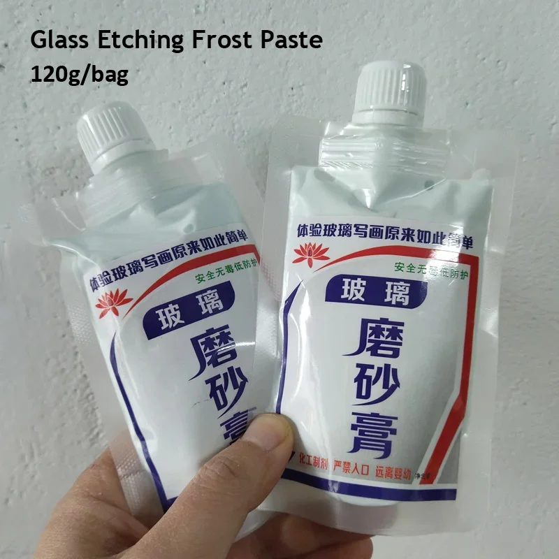 120g Etch Glass Etching Cream Etching Frost Paste Engraving  Painting Create Permanent Designs On Glass