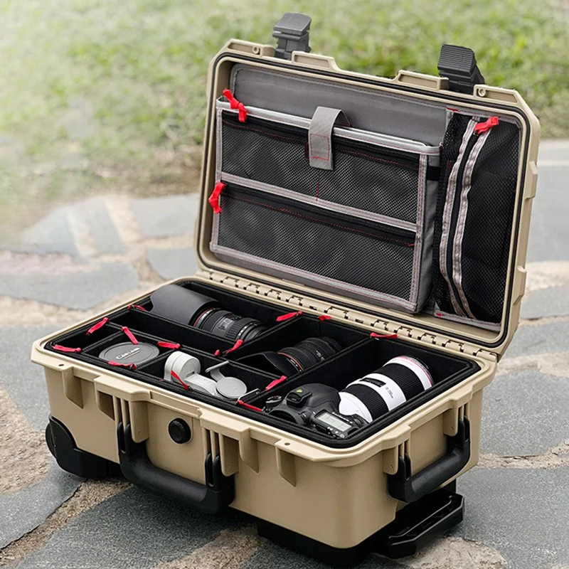 Multifunctional Tool Storage Box Portable Hardware Tools Organizer Boxes with Wheels Safety Instrument Equipment Packaging Case