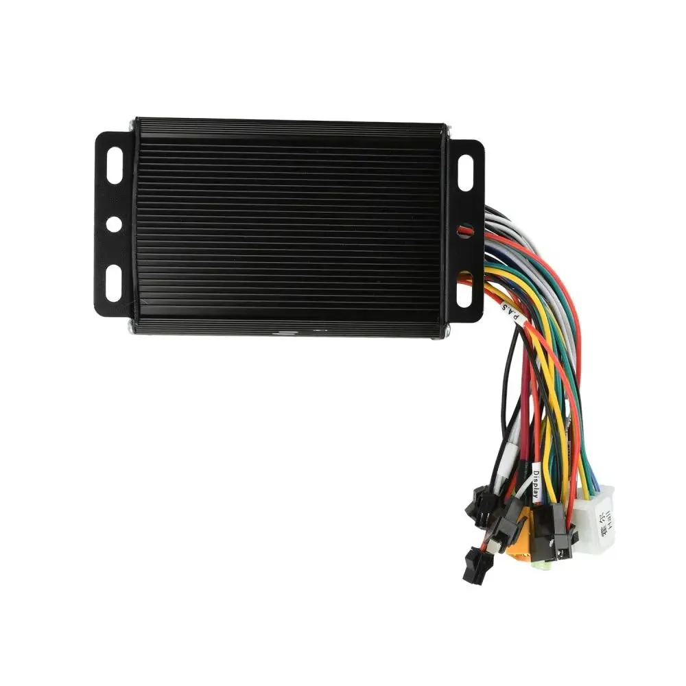 Electric Bike Black Aluminum Alloy Sine Wave DC Electric Motor Controller DC36V/48V/64V 750W-1500W Brushless Motor Controller