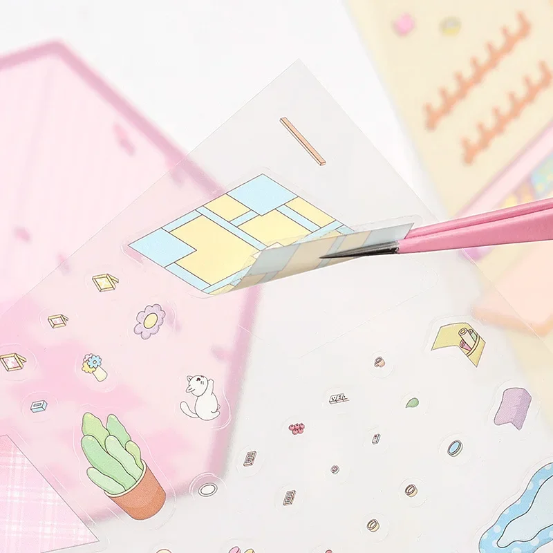 Adults Kids Stress Relief 3D Miniature Scene Stickers Creative DIY Decoration Craft Party Favors 2026 New Year Fashion Gift