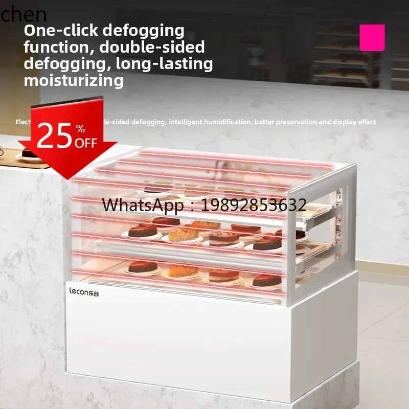 u20cake display cabinet refrigerated arc air-cooled, desktop small fruit sushi fresh-keeping freezer