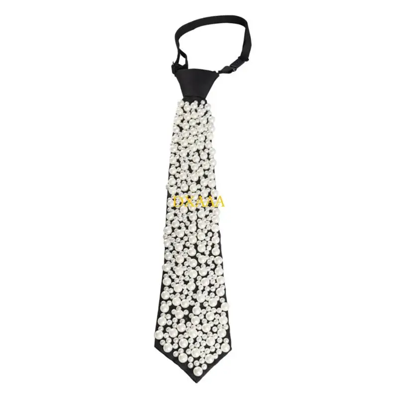 

DXAA Elegant Artificial Pearls Tie for Men and Women Business Meetings and Dinners