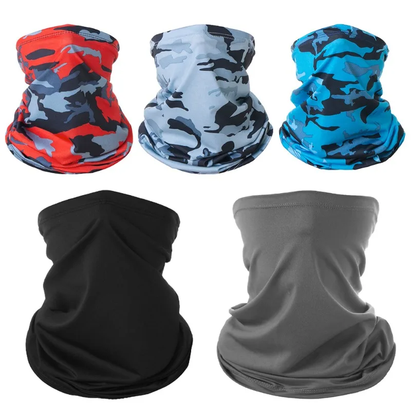 Sports Bandana Scarf Multicolor UV Protection Ice Silk Face Covers Neck Tube Outdoor Breathable Hiking Scarf Neck Gaiter Bandana