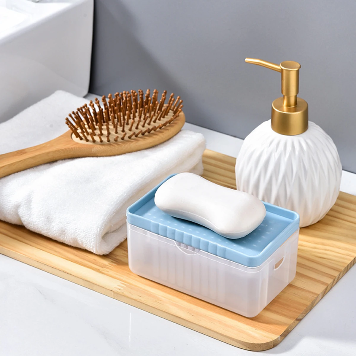 Foam Soap Dish With Roller Shower Roller Multifunctional Automatic Soap Dish Soap Bathtub Dish Bathroom