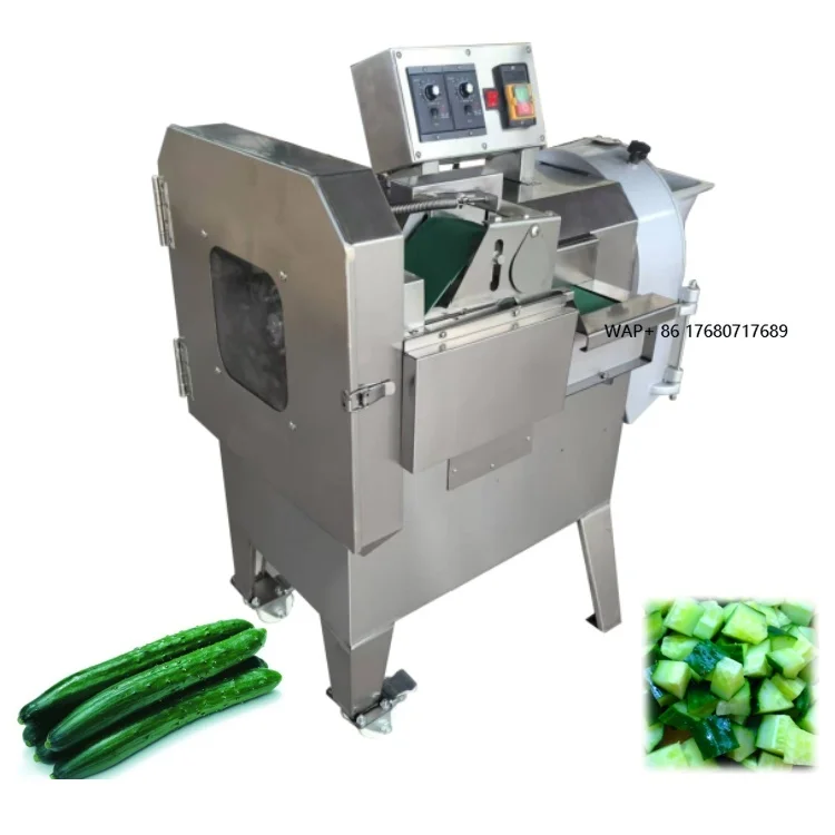 Máquina de Cortar e Descascar Mandioca Automática de Dupla Face, Máquina de Cortar Vegetais de Folha e Espinafre para o Canadá