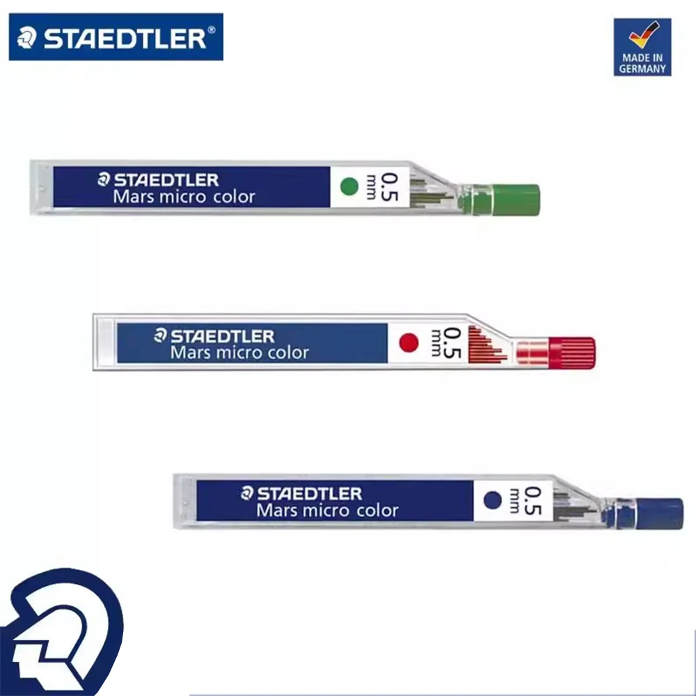 German STAEDTLER Color Lead 254 Mechanical Pencil Lead Painting Drawing Red Blue Green 0.5mm Art Stationery