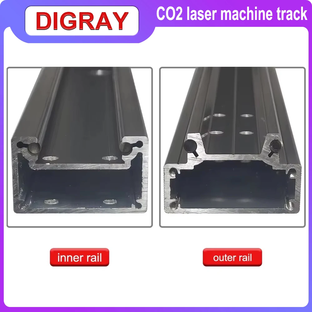 DIGRAY CO2 Laser Cutting Machine Inner Guide Rail Laser Engraving Machine Outer Guide Rail Applicable Laser Machine Accessories