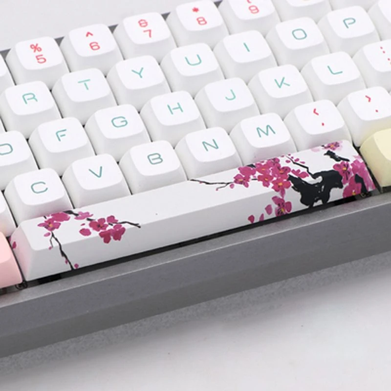 Pbt espaço barra keycaps para o jogo teclado mecânico pbt keycap transporte da gota