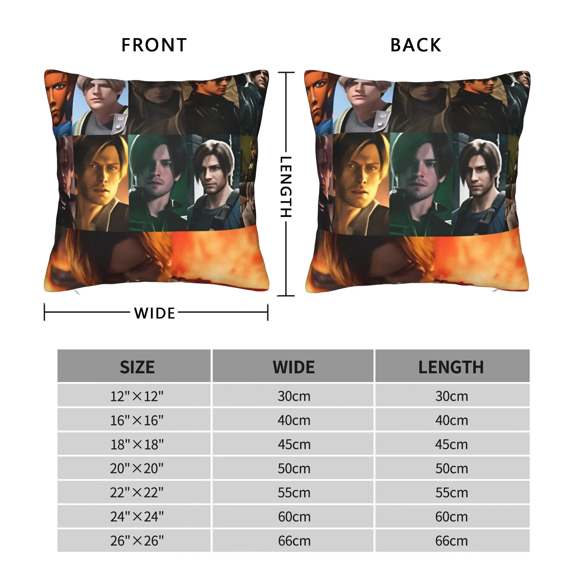 Leon Kennedy Pillow Case  Graphic Pillow Cover For Sofa Home Decoration Novelty Pillowcases