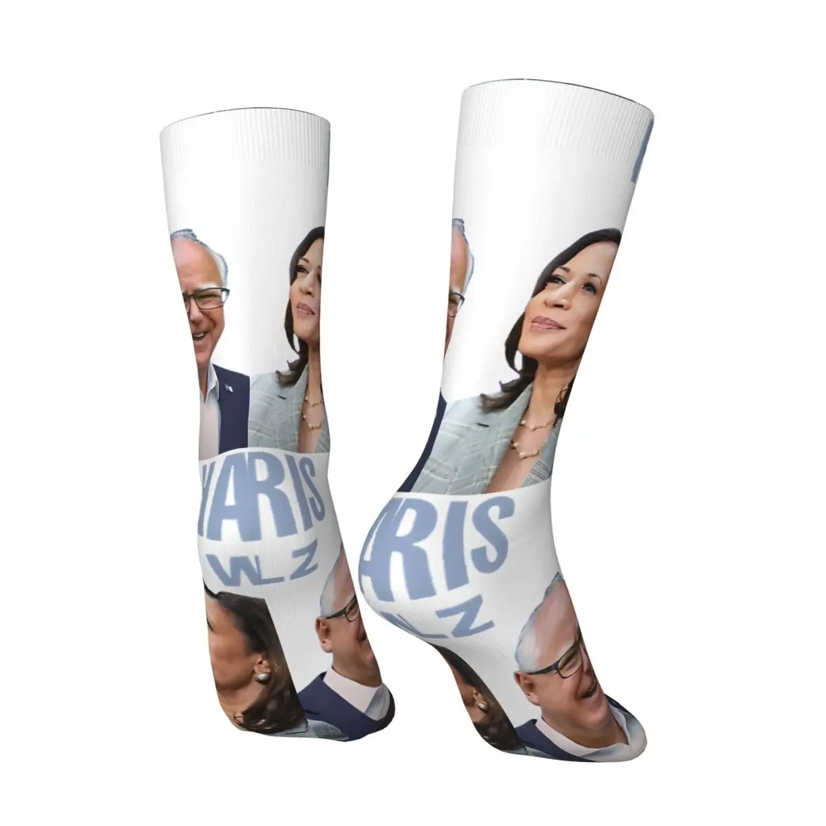 Hip Hop Retro HARRIS WALZ Crazy Men's compression Socks Unisex harris walz Harajuku Pattern Printed Funny Novelty Happy Crew