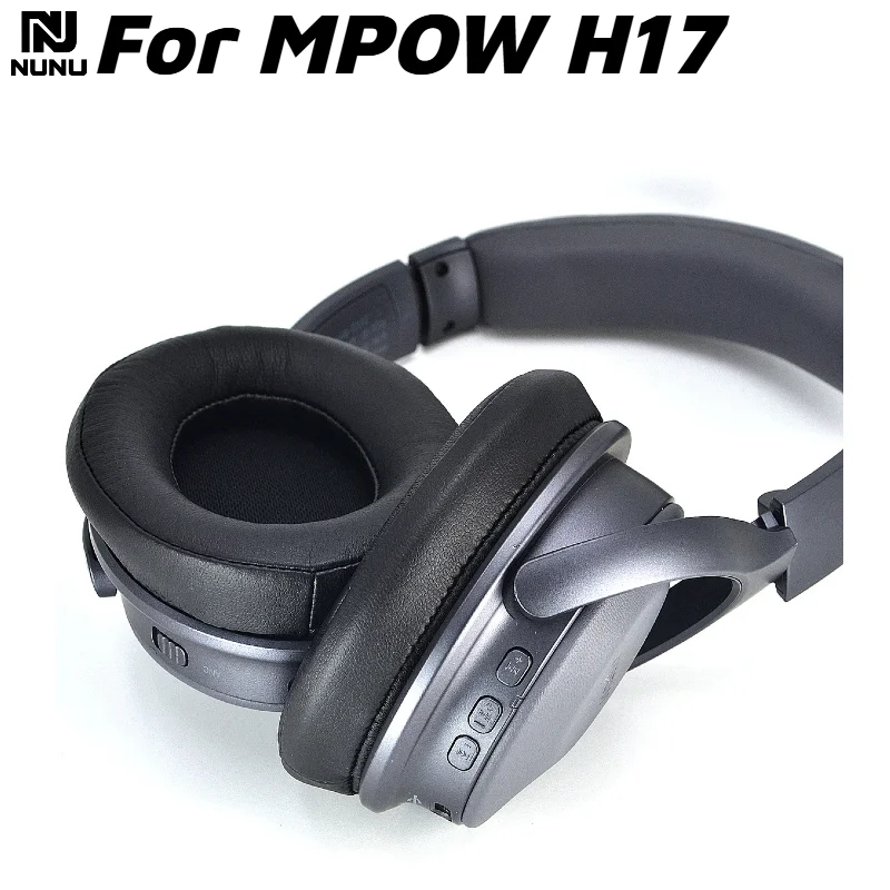 

Replacement Soft Foam Cushion Ear Pads / Silicone zipper head beam protective cover For MPOW H17 Gaming Headset