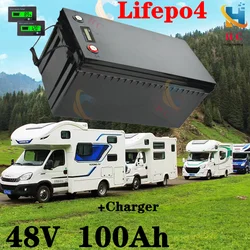 48V 100Ah Lifepo4 Lithium Iron Phosphate Batteries For Solar Boat Inverter Golf Cart