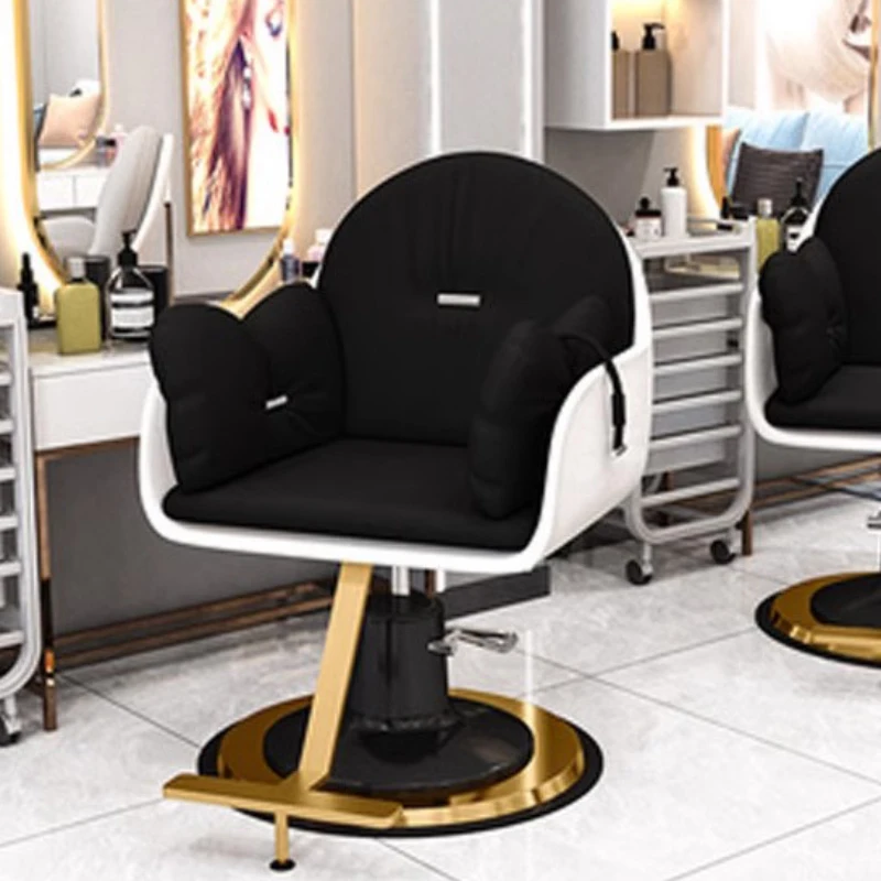 Barber Chairs Nail Salon Chaise Coiffure Barber Furniture Esthetician Stool Manicure Chair Hairdresser Cadeira Shampoo LFY-013