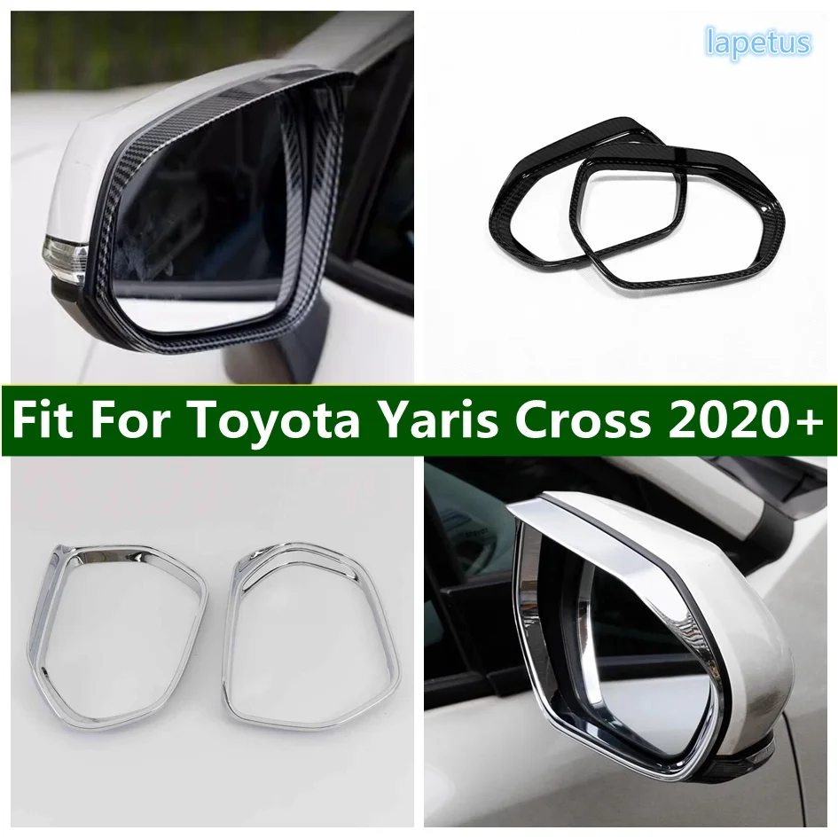 

Rear View Rearview Mirror Rain Eyebrow Weatherstrip Shield Shade Decor Frame Cover Trim For Toyota Yaris 2020 - 2022 Accessories