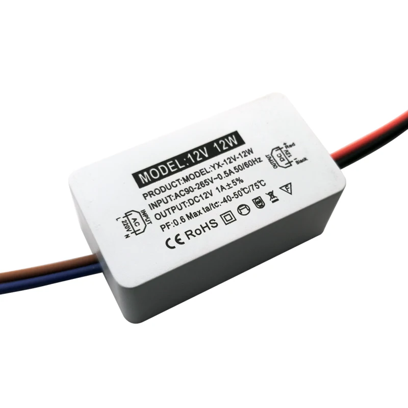 DC 12V LED Power Supply Transformer Switch Driver 1A AC110V-220V 12W Adapter for CCTV LED Lighting Portable Devices
