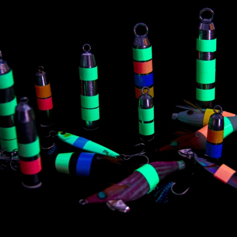 Kendinden Yapışkanlı Olta Aydınlık Bant, Su Geçirmez Floresan Bant, Güvenlik Uyarı Çıkartmaları, Gece Balıkçılık Aracı Kesilebilir