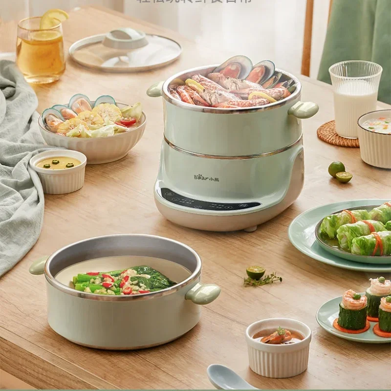 Electric Steamer Multi-Functional Three-Layer Automatic Fantastic Steamer Large Capacity Steam Pot Stainless Steel Steamer