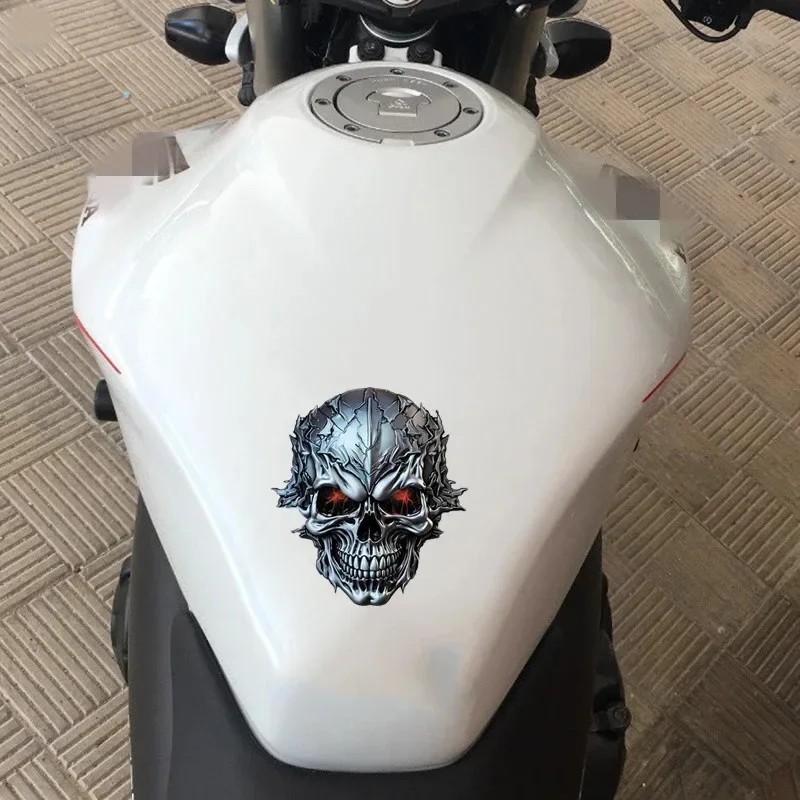 Skull graffiti decorative stickers, car stickers, personalized body modifications, reflective spray painted car stickers