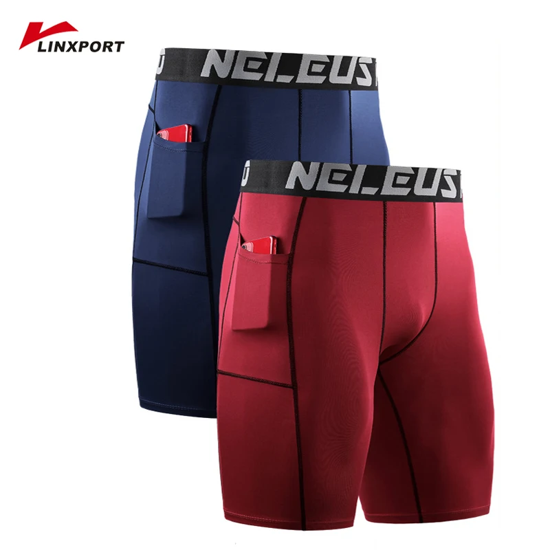 

Men Running Tights High Waist Underpants Quick Dry Breeches Fitness Leggings Skinny Sport Trouser Gym Shorts Tight Short Pants