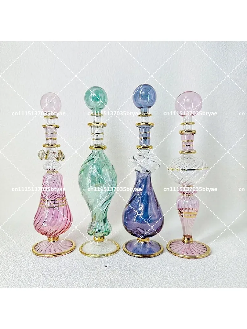 Egyptian Specialty Perfume Bottle 15cm Essential Oil Bottle Travel Souvenir Glass Ornament Home Decor