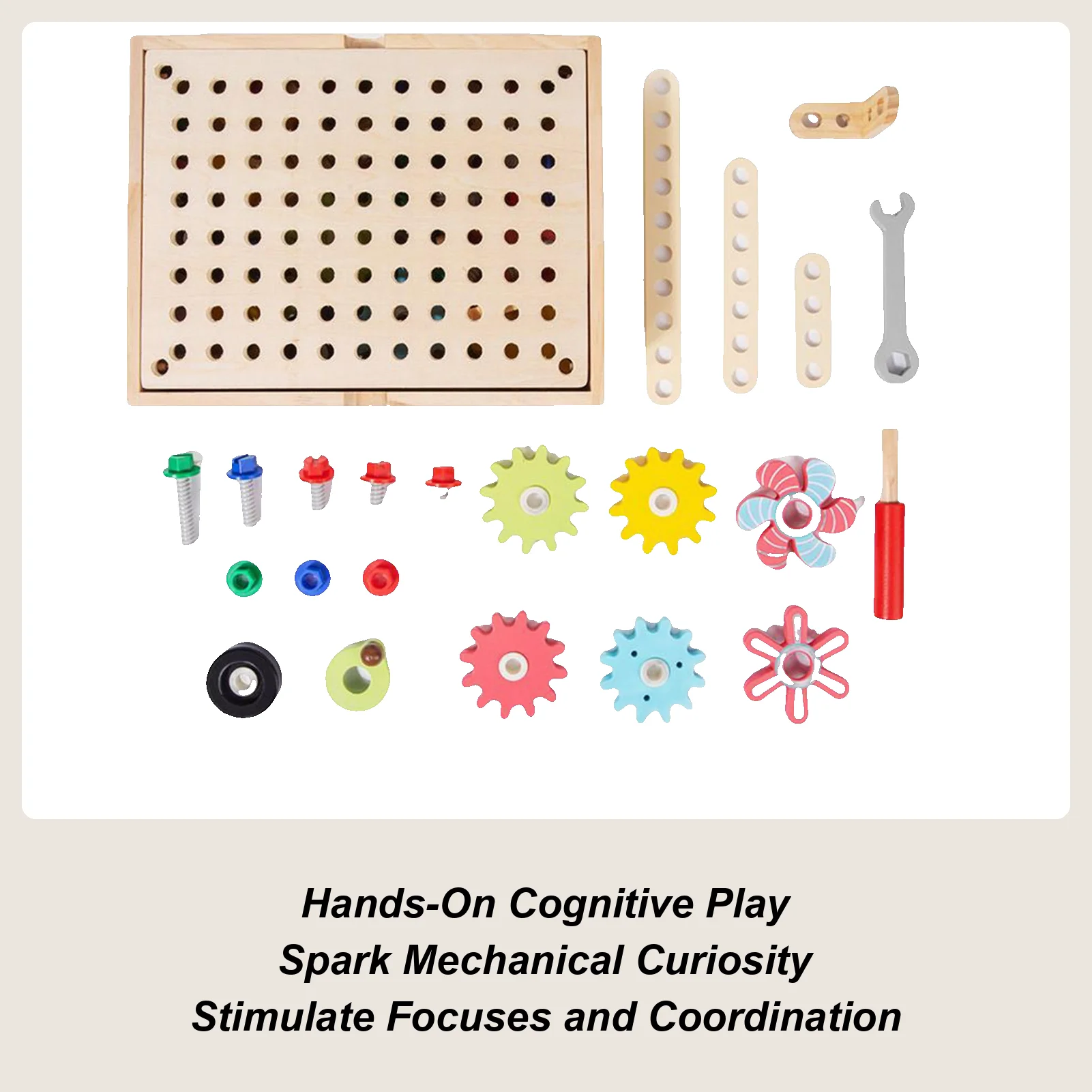 

Kids Gear Puzzle Game Wood Table Game Gears Puzzle Sensory Fine Motor Skills Development Toy For Children Kid Girls Boys