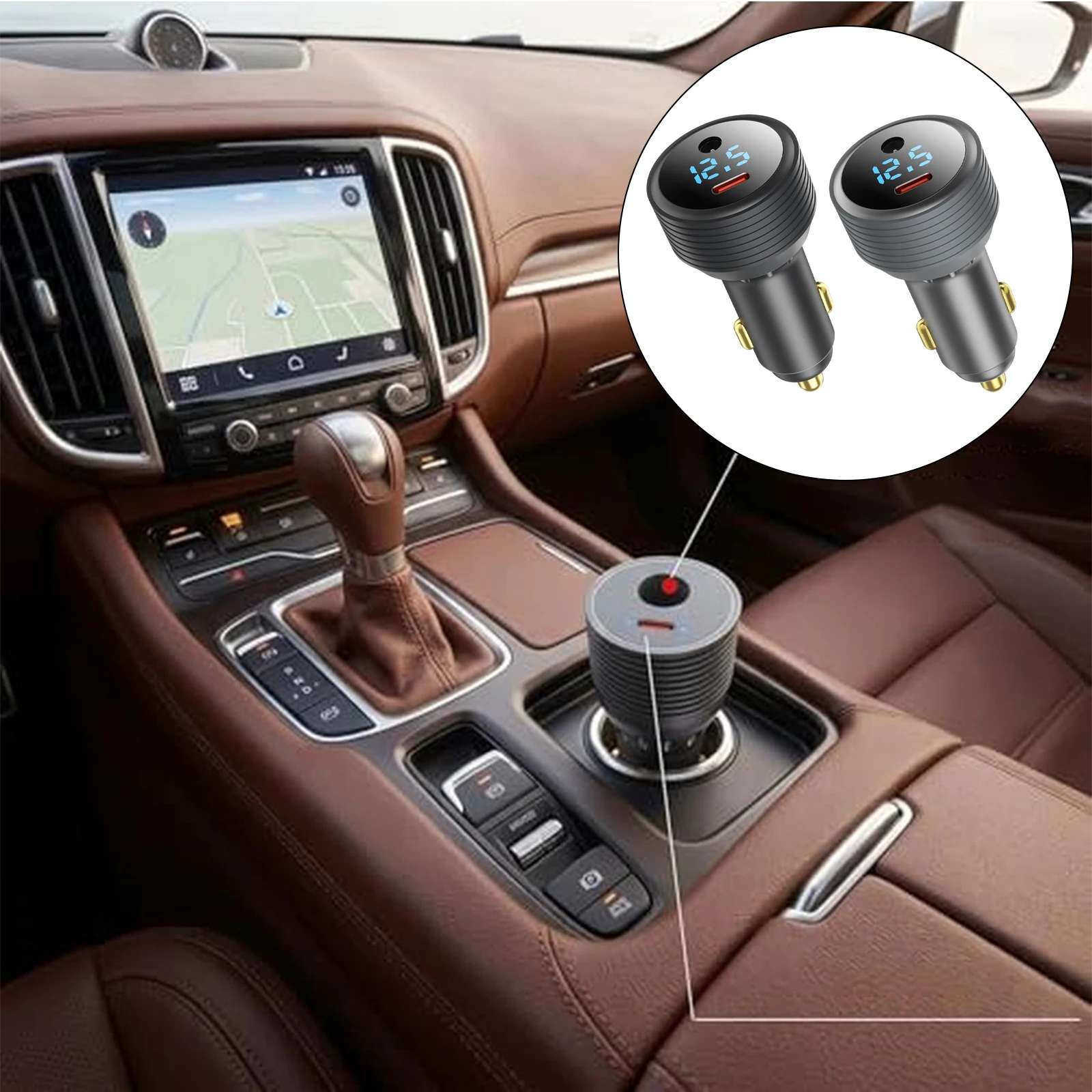 90W Waterproof Car Power Adapter Powerful 135W 3-in-1 Charger Dual Output With 30V 3A Step Up Converter Adapter Car Charge Parts