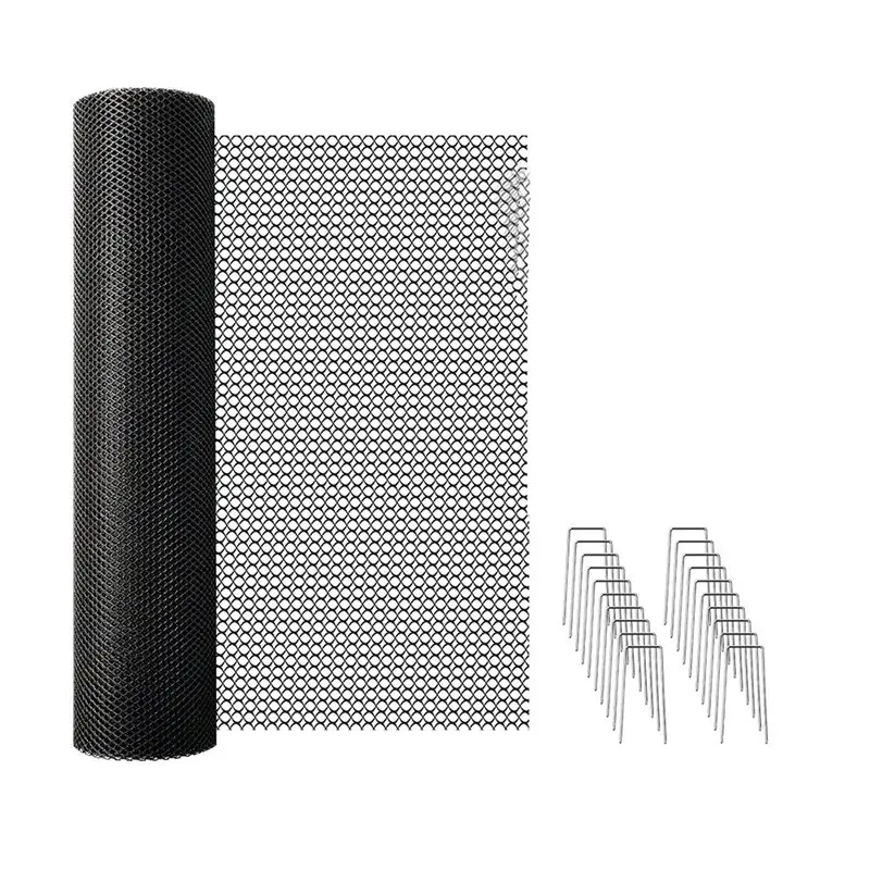 A96K-Cuttable Pot Soil Cover With Stakes, 15.7