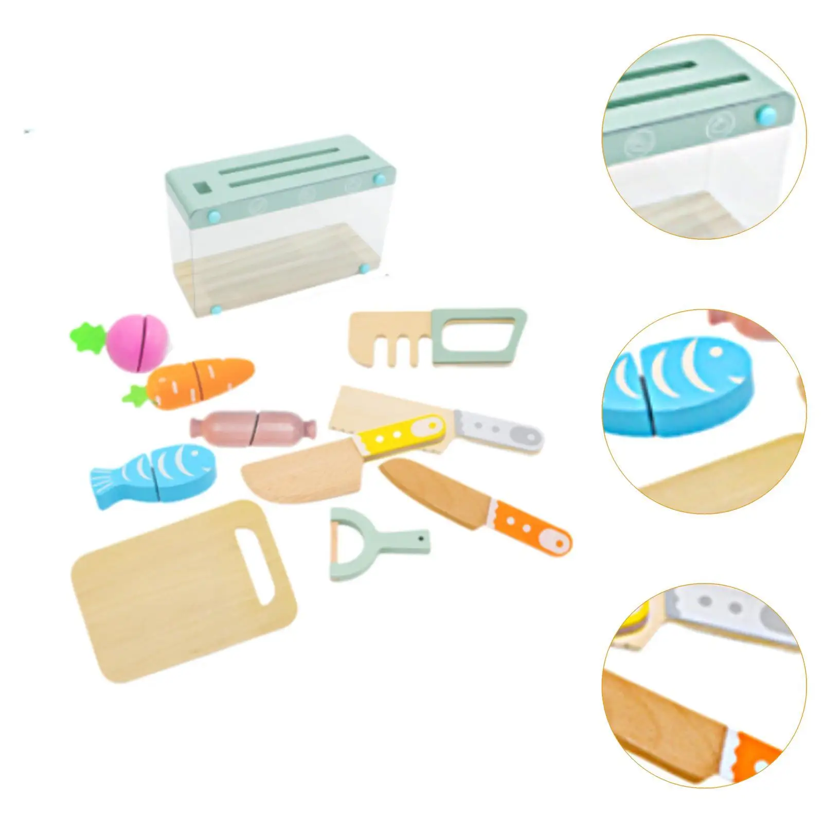 Kids Knife Set Realistic Pretend Kitchen Toys for Children Kids Birthday