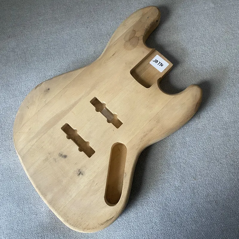 

JB770 DIY Soild Basswood 4 Or 5 String Electric Guitar Bass Body Active JB Pickups Natural Color Right Hand No Paints Unfinished