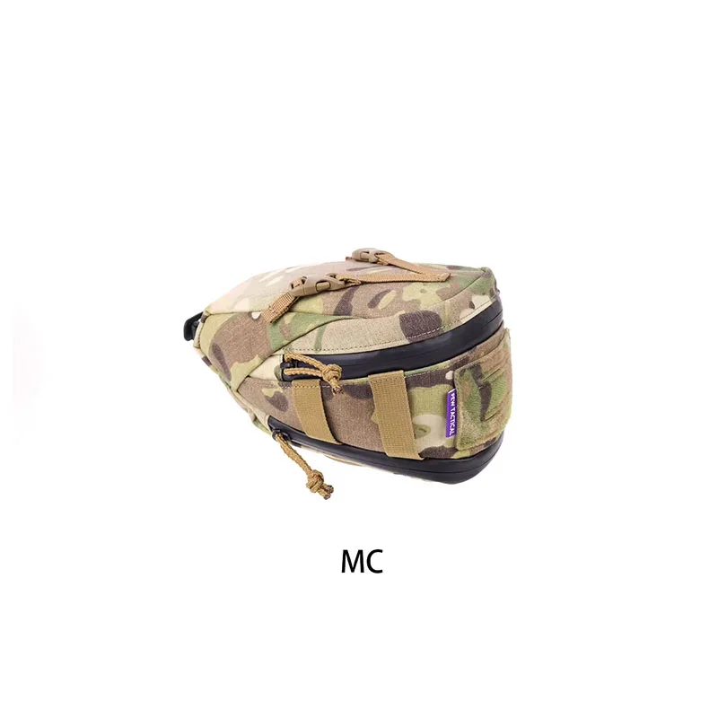 PEW tactical bike saddle bag, large-capacity mountain bike seat bag, cycling outdoor gear suitable for adventure riding.