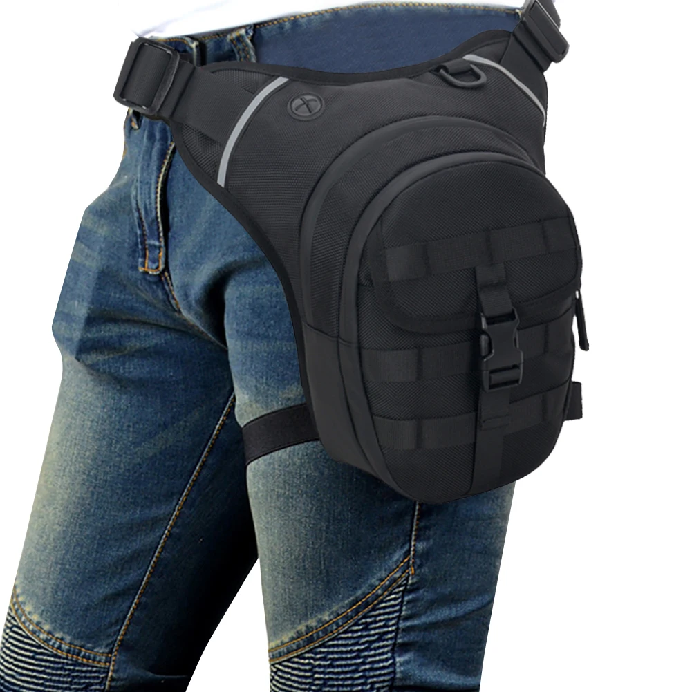 

Motorcycle Drop Leg Bag Hip Bum Ride Bag Waterproof Motorcycle Thigh Bag Large Capacity Breathable for Hiking Climbing Fishing