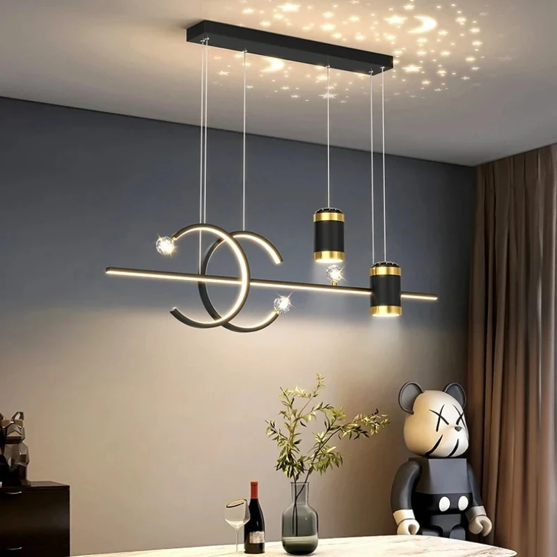 Nordic Restaurant Pendant Lights LED Dining Table Kitchen Chandelier Modern Minimalist Hotel Bar Cafe Lustre Home Indoor Lamps - view 6