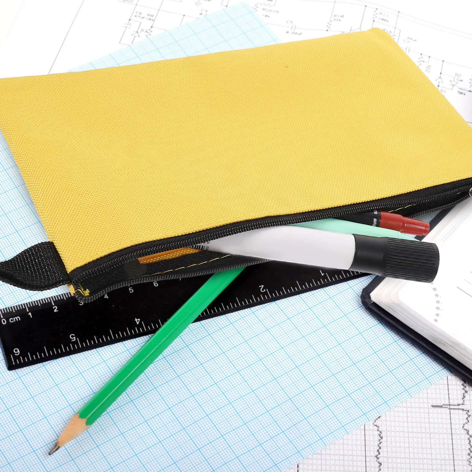 5-bolsas-de-ferramentas-reforcadas-multiuso-para-eletricista-pequenas-bolsas-essenciais-com-ziper