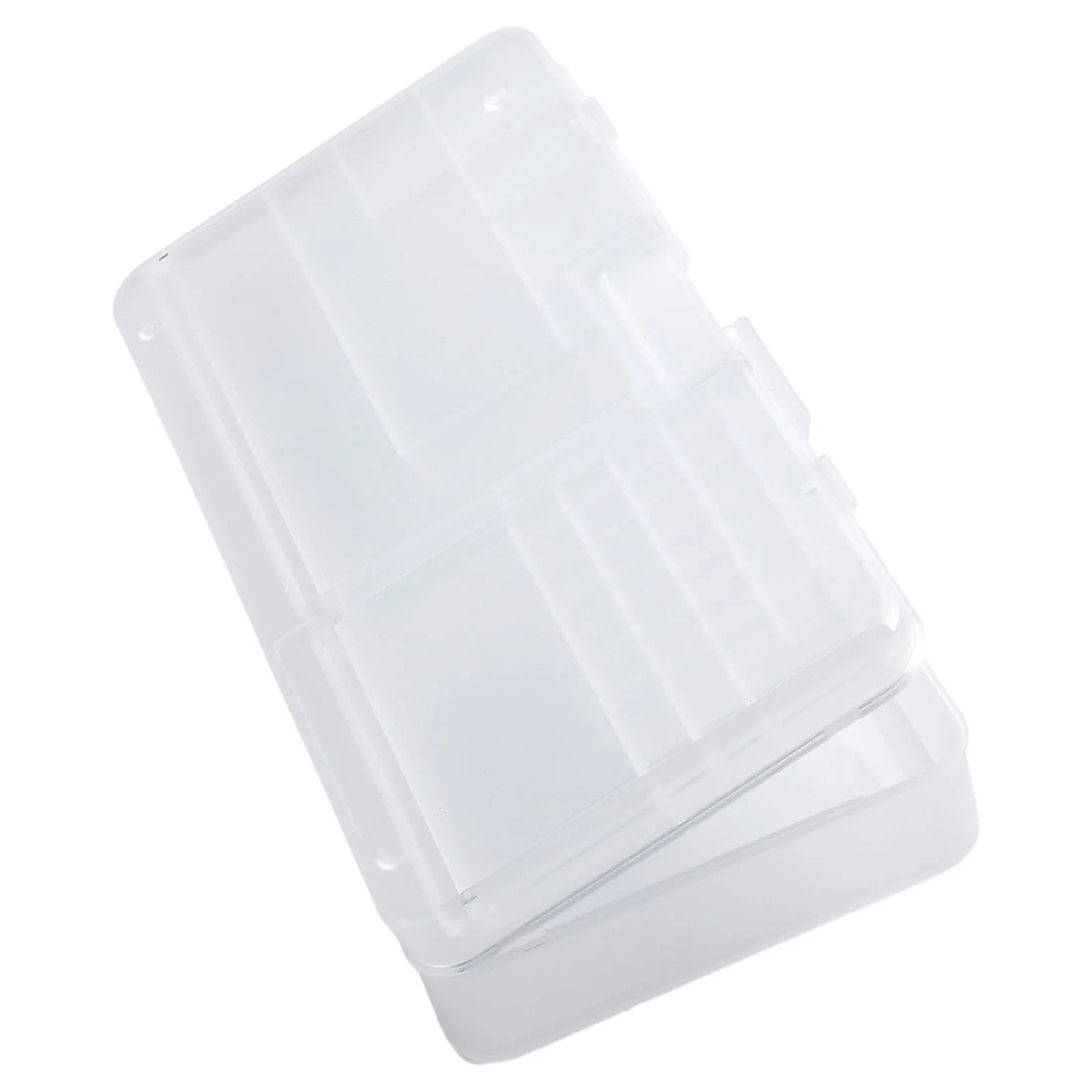 1PCS Transparent Plastic Box Jewelry Packaging Component For Receiving Box ID Card Jewelry Rectangle Home Plastic Storage Box
