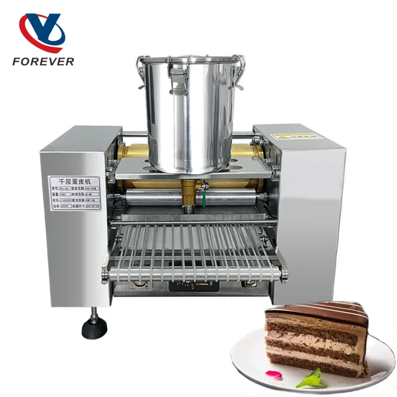 

Fully Automatic Thousand Layer Cake Machine Commercial Multi-functional Pancake Skin Towel Roll Pancake Machine