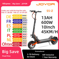 JOYOR S5-Z Electric Scooter, 48V 13Ah Battery, 600W Motor, 10*3-inch Tires, 25km/h Speed, 40-55km Range, Front & Rear Disc Brake