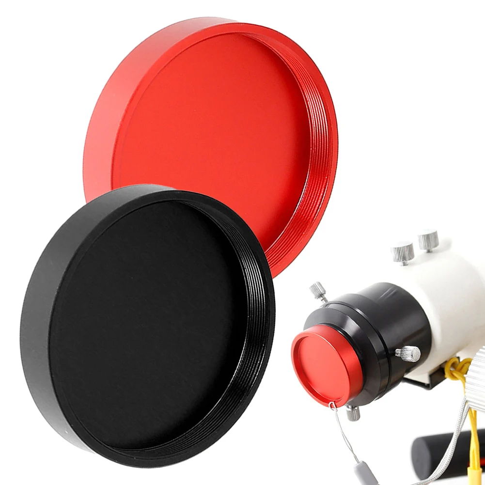 Astronomical Eyepiece Lens Cap Dust Cover with M48x0 75 Thread Aluminum Alloy Lens Protector Suitable for Telescope Use