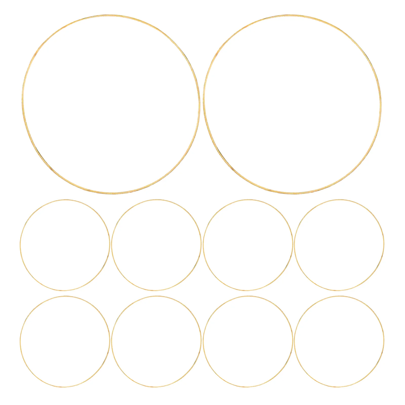 

10Pcs Metal Rings for Crafts Sturdy Non-Deformable Hoops Perfect for DIY Dreamcatcher Making Plant Hangers and Decorative Art