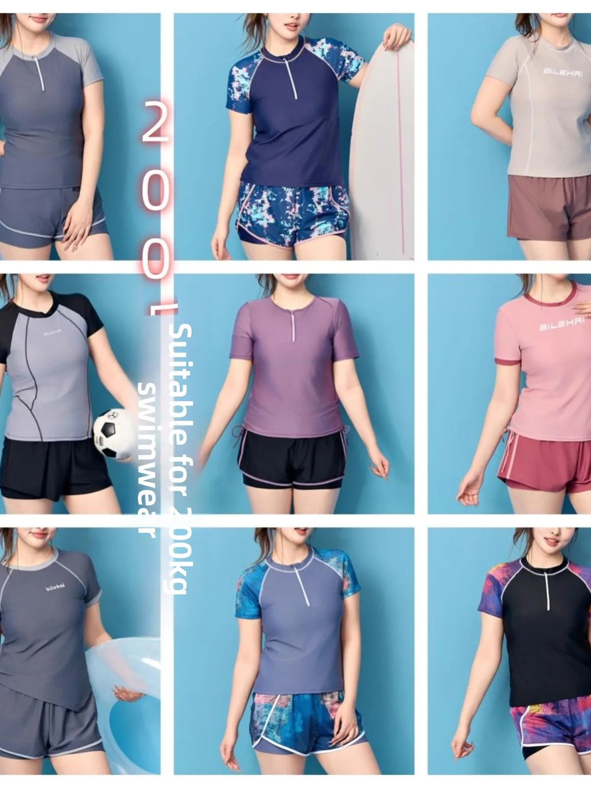 

Новый женский спортивный слитный купальник больших размеров 2025 года, разработанный для женщин с пышными формами весом до 200 фунтов