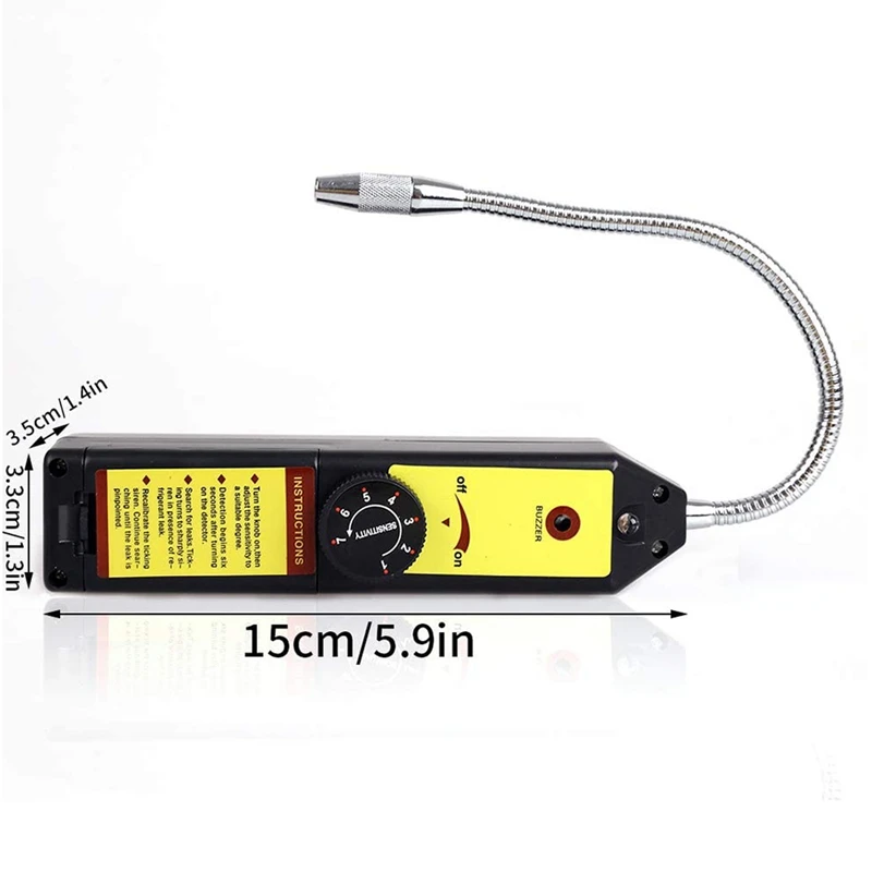 WJL-6000 Freon Leak Detector Halogen Leak Detector Refrigerant Gas HVAC R22 R410A R134A R1234YF Cfcs HCFC Detector